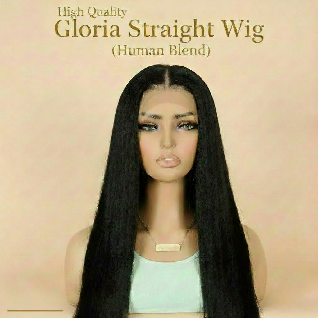 Gloria Straight Wig(human blend) high quality