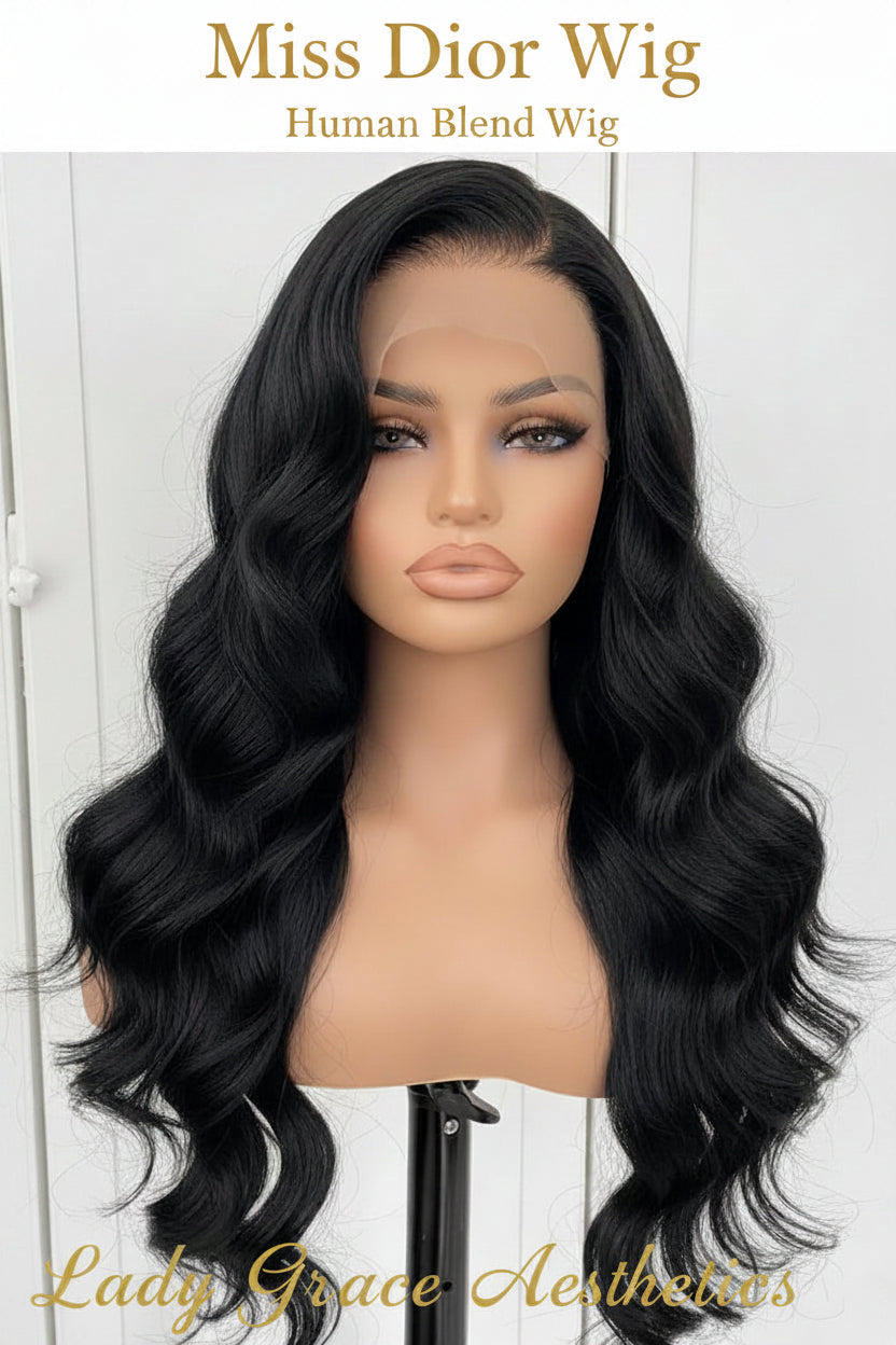 Miss Dior Wig(human blend wig)